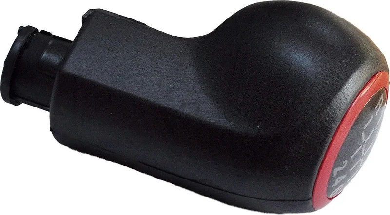 DNC Auto Part 6 Speed ​​Gear Shift Knob for Opel Astra H, Corsa D - Red
