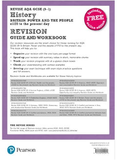 Pearson REVISE AQA GCSE History Britain: Power and the people: c1170 to the present day Revision Guide and Workbook inc online edition - 2023 and 2024 exams  - Image 2