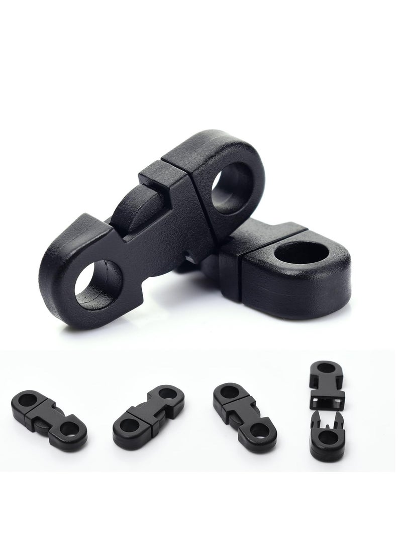 25 حزمة مشابك قابلة للفك السريع، مشابك أمان صغيرة قابلة للفك، أسورة بارا كورد، حبل قلادة للكمامة، قلادة مضفرة للحرف اليدوية، حلقات حزام الكاميرا وإكسسوارات(5 مم) - Image 2