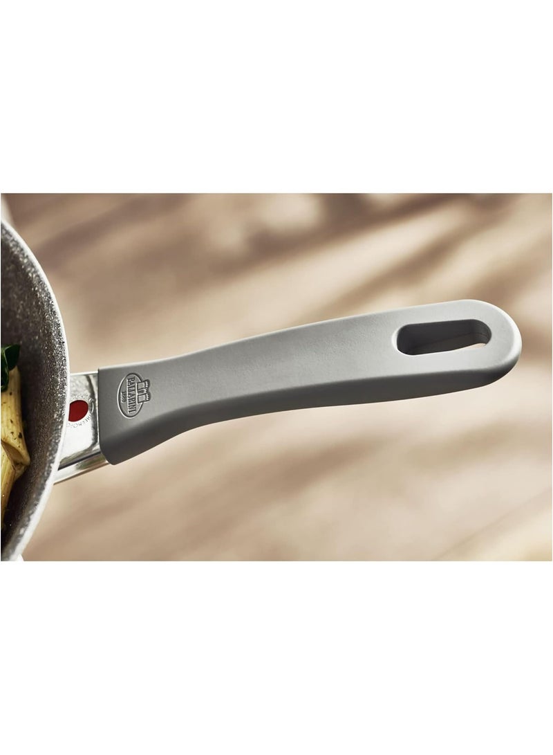 Ballarini مقلاة موراتنو 28 سم. طلاء جرانيتيم غير لاصق 5 طبقات. خالية من PFOA. مقاومة للخدوش. آمنة للاستخدام في الفرن حتى 160 °. مؤشر توفير الطاقة: ثيرمو بوينت. مناسبة لجميع أنواع المواقد. مصنوعة في إيطاليا. - Image 3