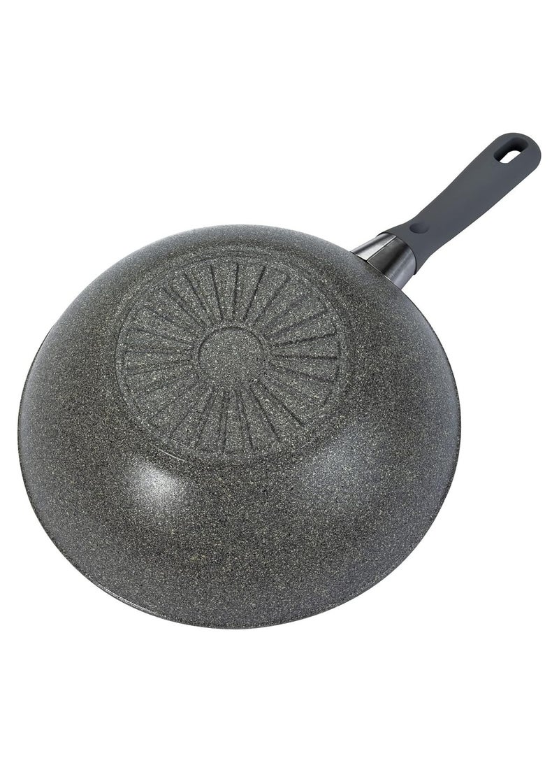 Ballarini مقلاة موراتنو 28 سم. طلاء جرانيتيم غير لاصق 5 طبقات. خالية من PFOA. مقاومة للخدوش. آمنة للاستخدام في الفرن حتى 160 °. مؤشر توفير الطاقة: ثيرمو بوينت. مناسبة لجميع أنواع المواقد. مصنوعة في إيطاليا. - Image 4