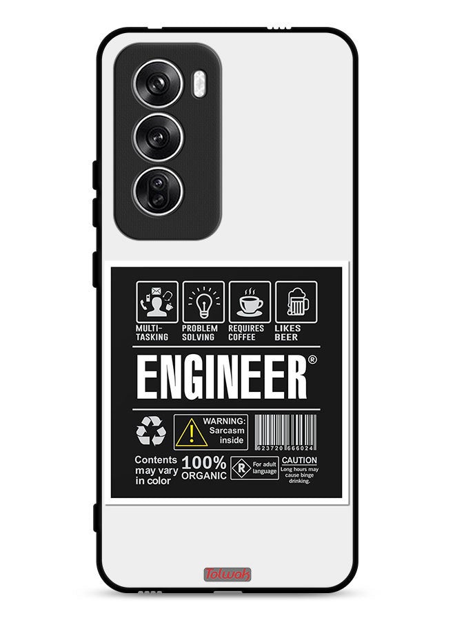 Tolwak Oppo Reno12 5G Protective Case Cover Engineer Sticker - Image 1