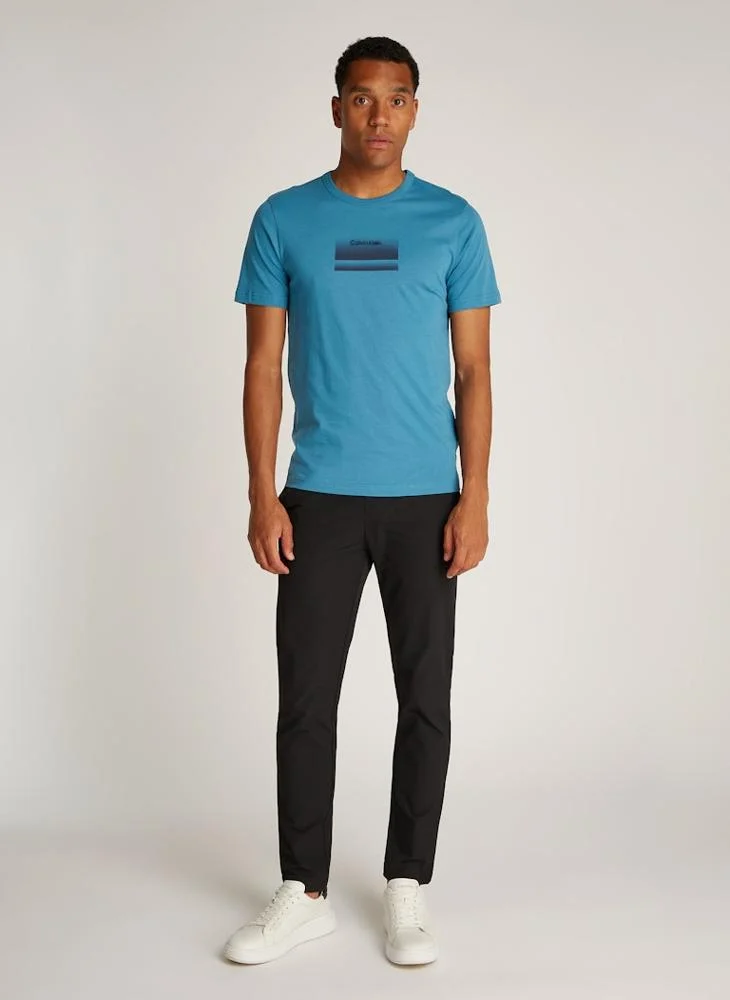 CALVIN KLEIN Graphic Logo Crew Neck T-Shirt