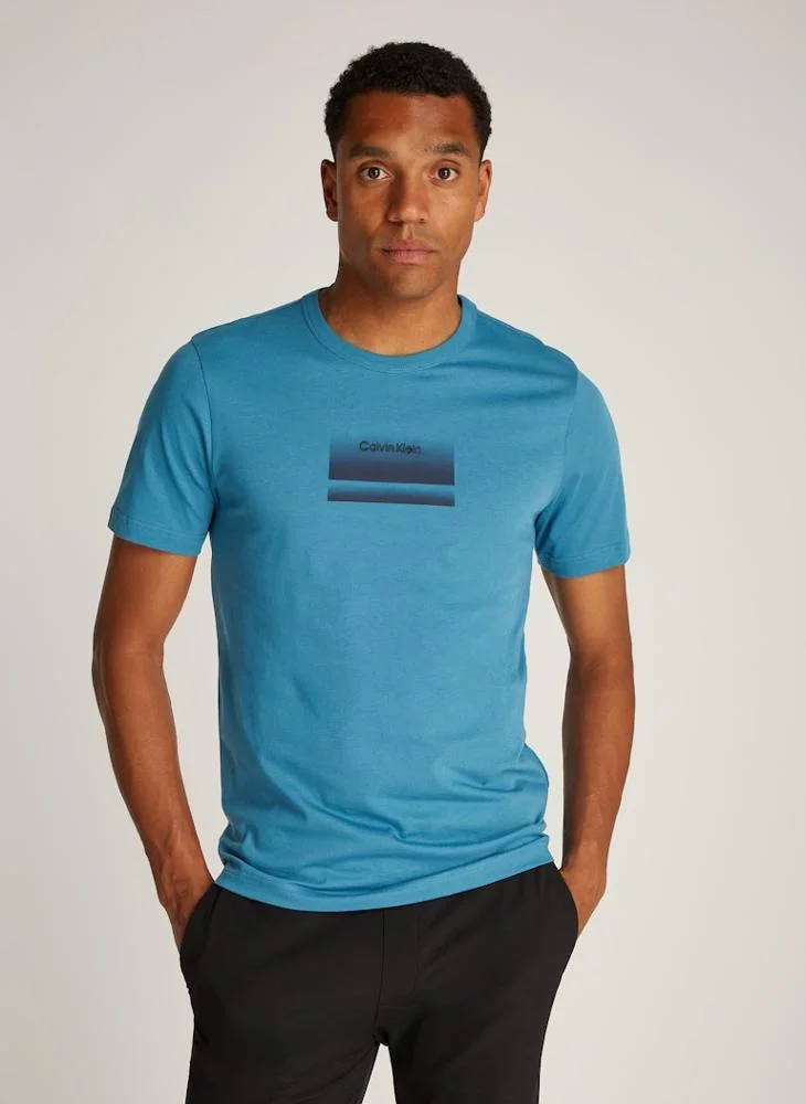 كالفن كلاين Graphic Logo Crew Neck T-Shirt