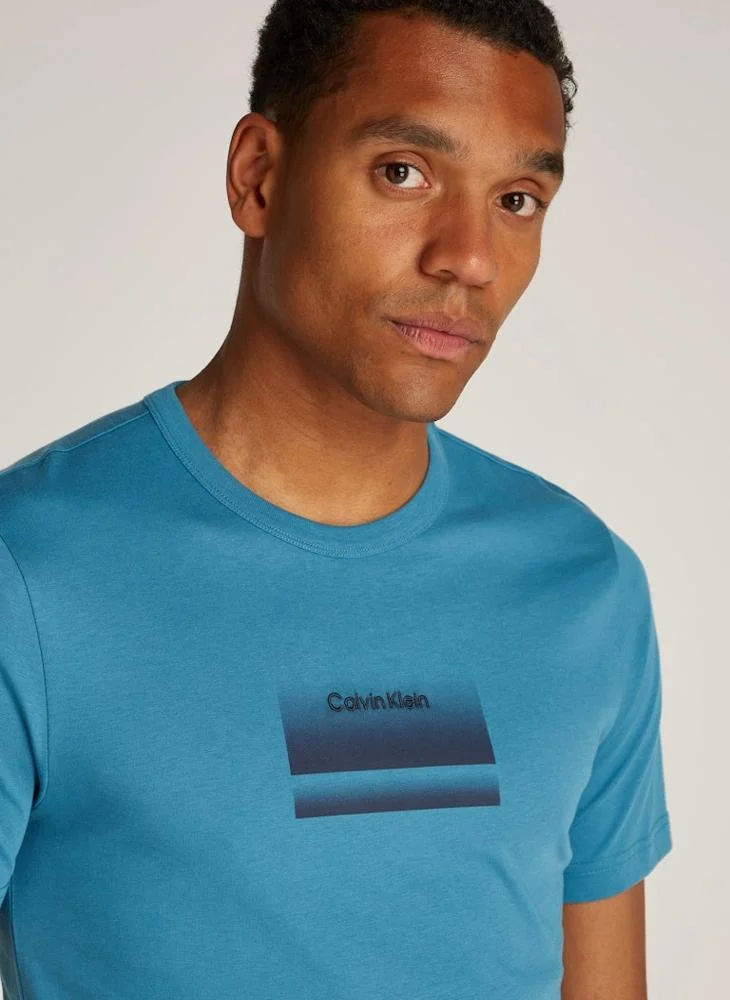 CALVIN KLEIN Graphic Logo Crew Neck T-Shirt