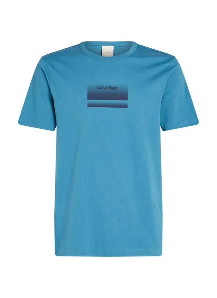CALVIN KLEIN Graphic Logo Crew Neck T-Shirt