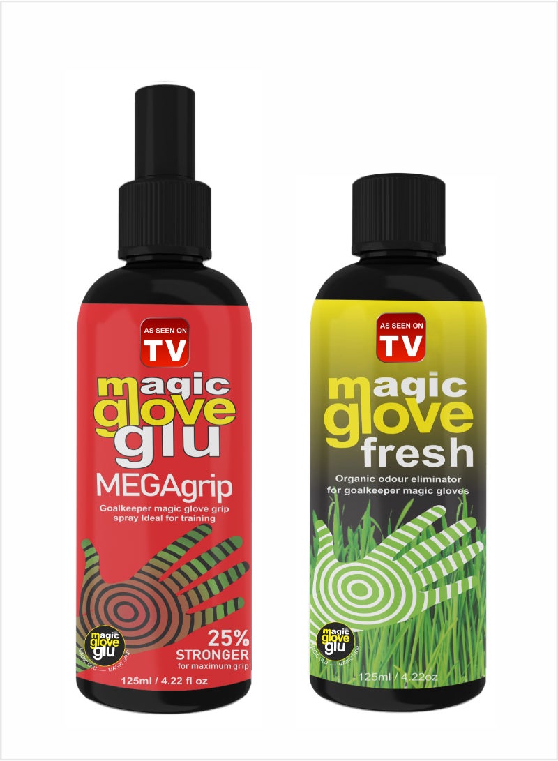 AS SEEN ON TV Magic gloveglu Ultimate Glove Care Kit, Glove Glue Mega Grip , and Freshner Combo 2x125ml 