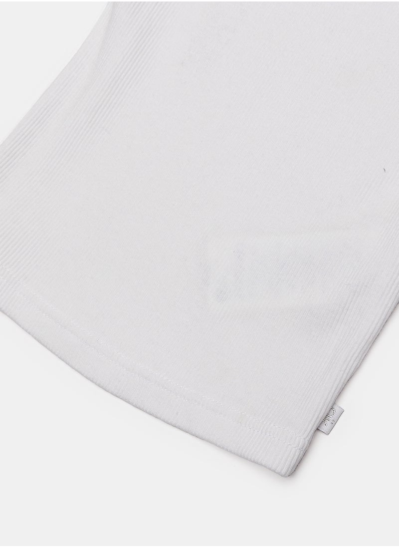 Okaidi White T-Shirt for Girls  - Image 4