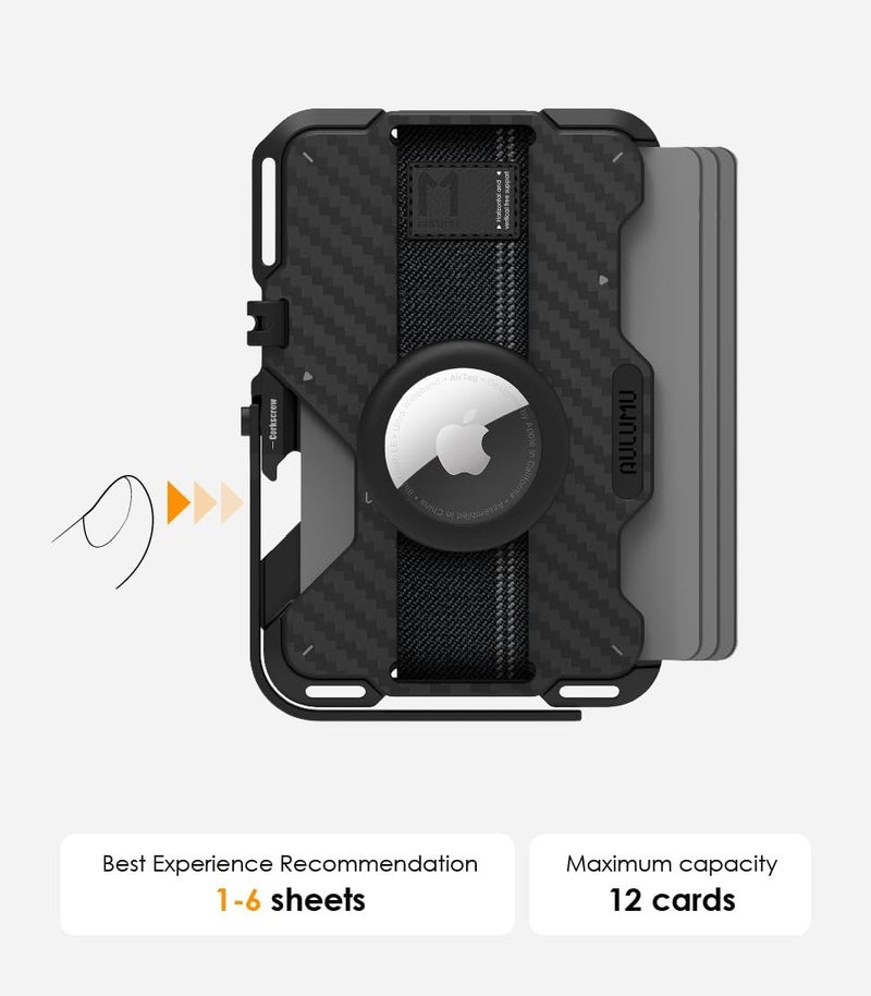 Aulumu G03 Carbon Fiber Card Wallet - Multi-Function MagSafe Compatible with Phone Stand, Grip, and Bottle Opener - Image 4