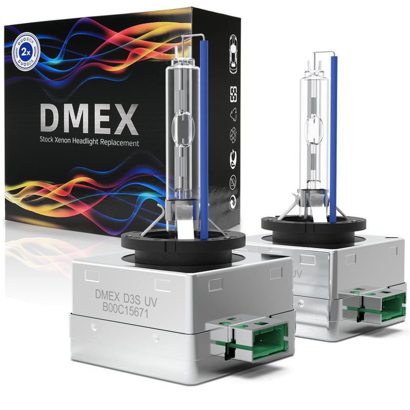 DMEX D3S HID Headlight Bulbs Xenon 35W Replacement 66340 42403 42302 Headlamp - Pack of 2, 6000K Cool White - Image 1