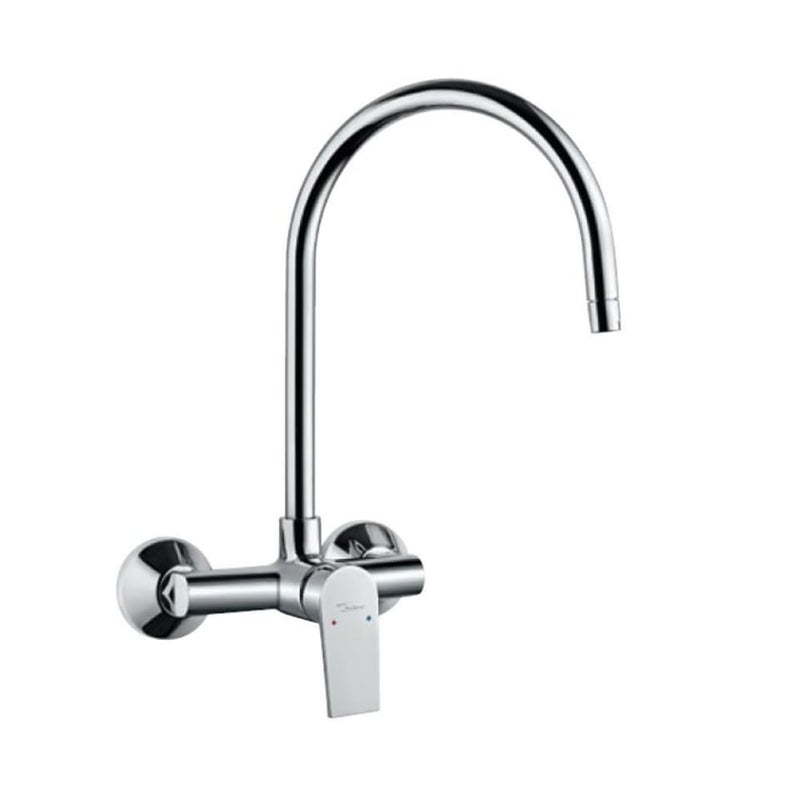 Jaquar Aria Single Lever Sink Mixer with Swinging Spout | Wall Mounted | Includes Connecting Legs & Wall Flanges - Image 3