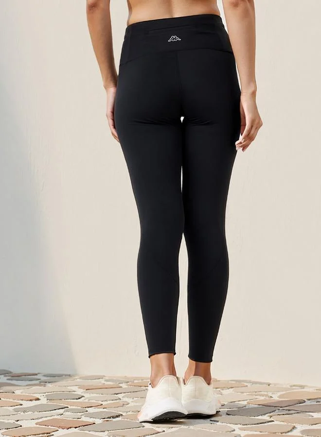 Kappa  Kappa Logo Print Leggings with Elasticated Waistband for Women | Best Price UAE