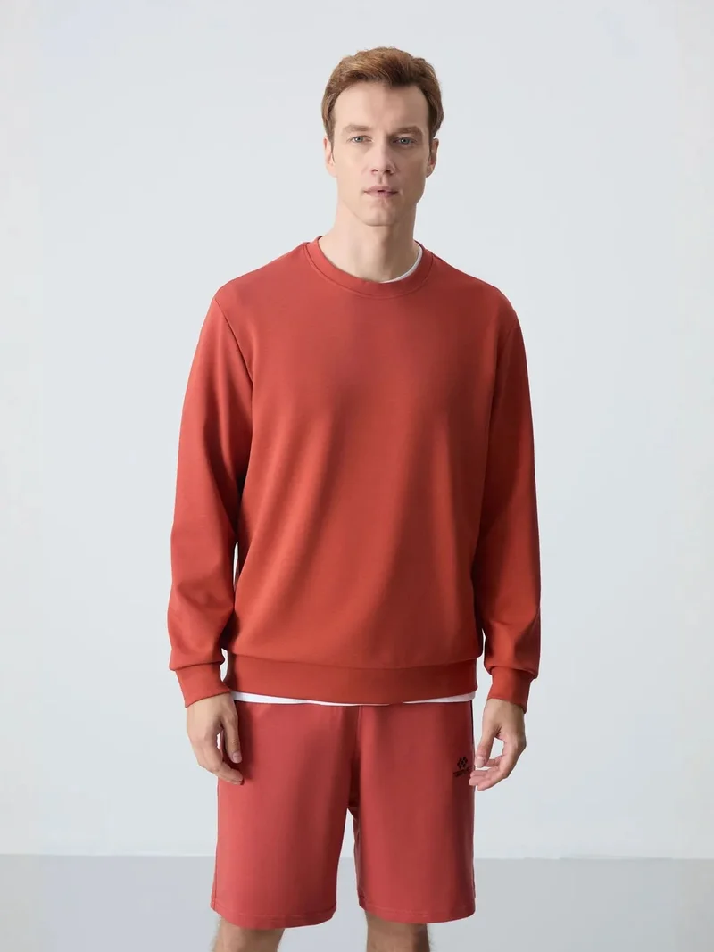 تومي لايف TOMMY Men's Plain Crew Neck Sweatshirt