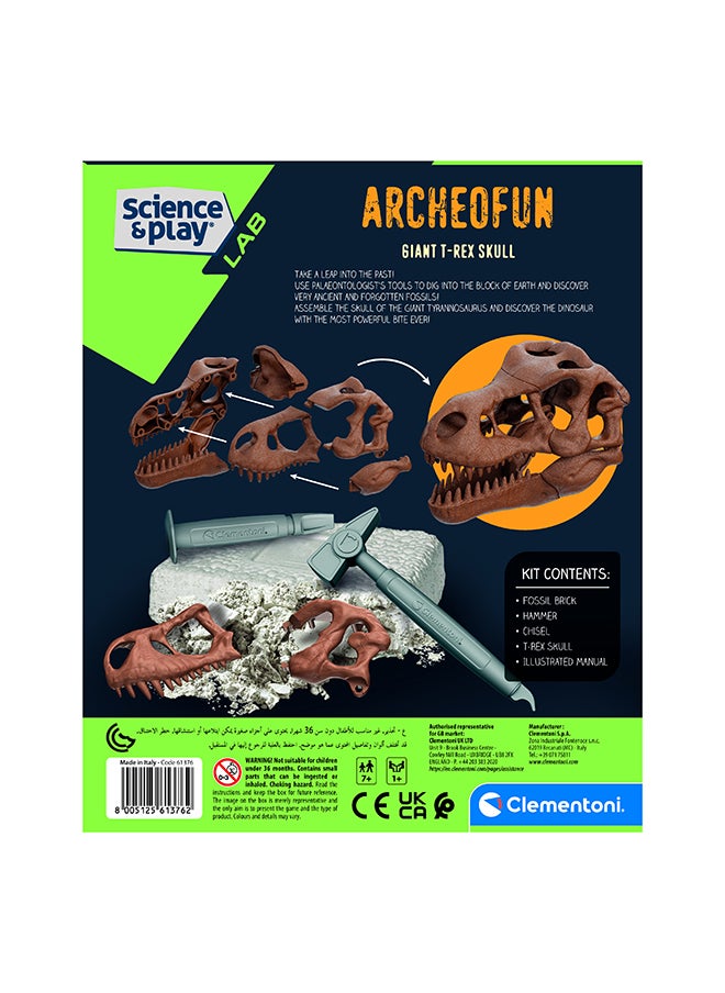 Clementoni Clementoni Science and Play Archeo T-Rex Giant Skull | Educational & Learning Toys  - Image 1