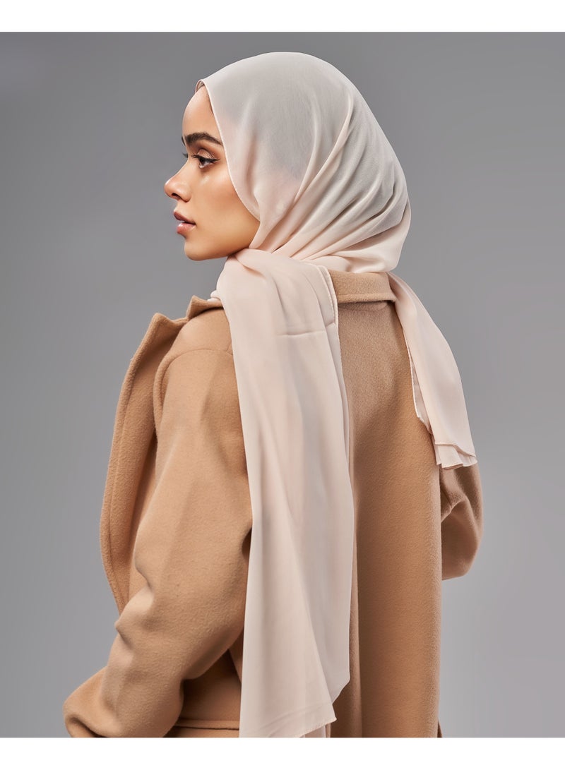 Lavezzi Soft Chiffon Hijab for Women, Solid Color Soft Chiffon Crepe Hijab Scarf – Long Fashion Hijabs Scarves - Muslim Scarf Hijab – Hijab Shawl - Dusty Mauve - 200W x 80L CM - Image 4