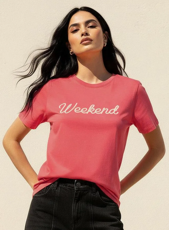 Splash FAV Cotton T shirt with Embroidery