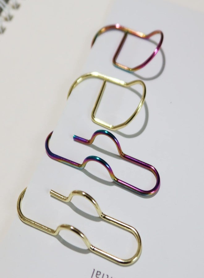 LUCKJUJU 12 Pcs Metal Pen Clips, Pencil Holder Clips Inserts Paper Clip Bookmarks for Notebooks Planner Office School Supplies - Image 4