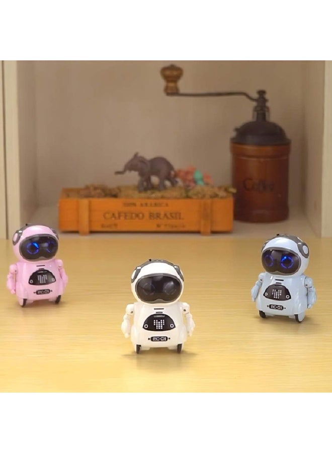 Bukela Pocket Robot, Cute Robot Pets, Rechargeable Smart Talking Robots for Kids, Talking Interactive Dialogue Voice Recognition Record, Singing Dancing Telling Story Mini Robot - Image 3