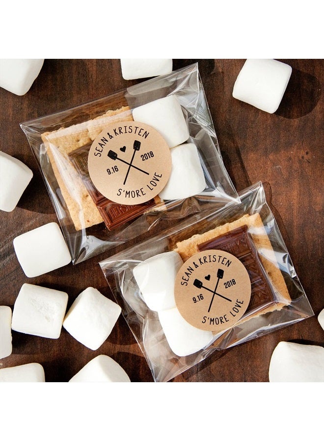 Morepack Self Sealing Cellophane Bags,5x7 Inches 200 Pcs Clear Cookie Bags Resealable Cellophane Bags Self Adhesive for Packaging Gifts,Cookies,Favors, Products - Image 3