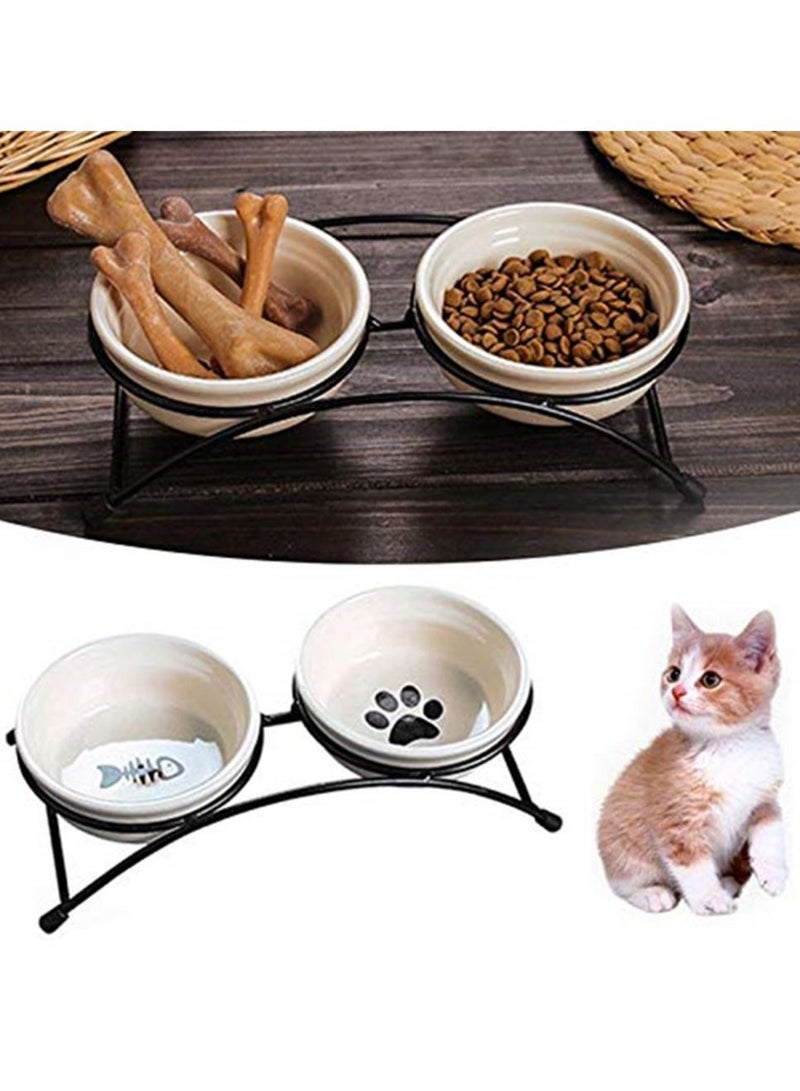 Cartoon Style Ceramic Feeder Pet Bowl - Image 1