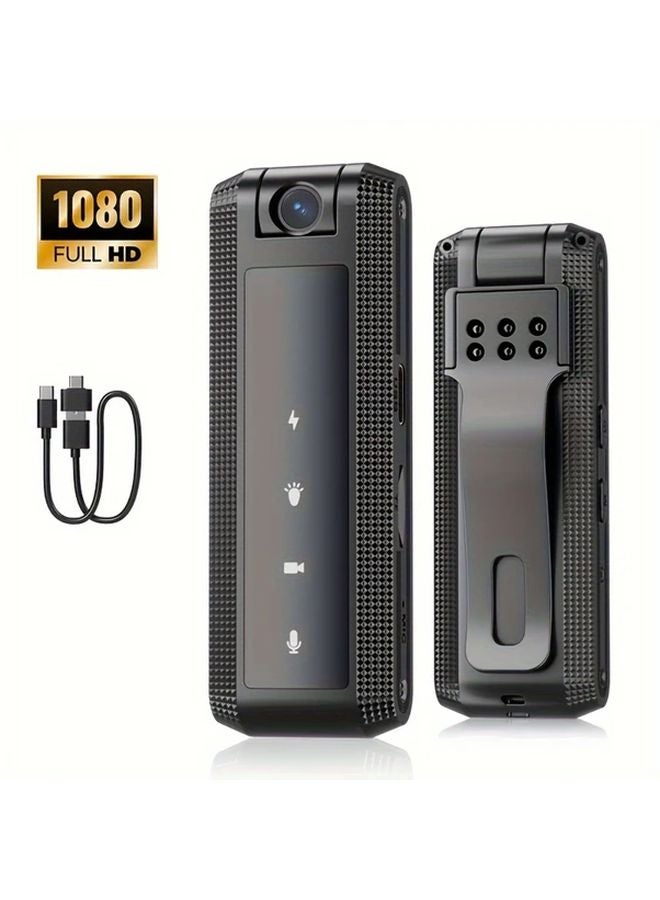 Black Wearable Camera 1080P Night Vision 360 Rotating Lens USB C Rechargeable Portable - Image 2