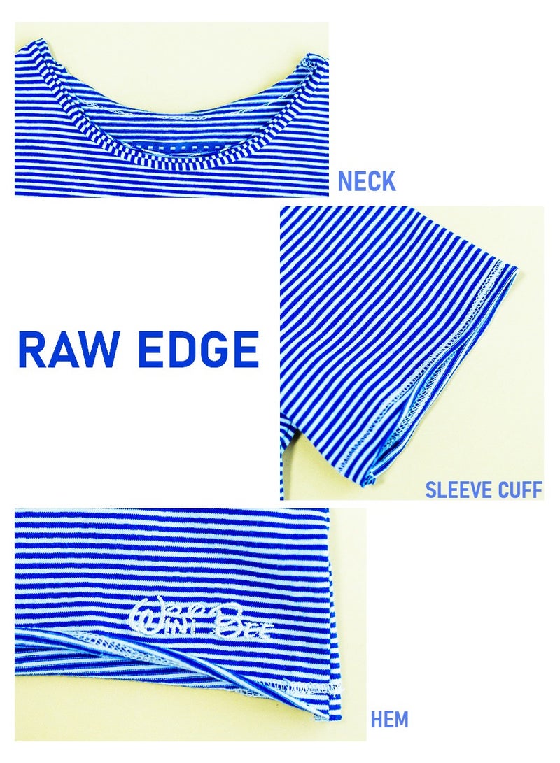 WiNi BEE T-Shirt Kids Boys Clothes 3 Years Striped Raw Edge Design T Shirt Toddler Tee Children Clothes Boys Short Sleeve 2 4 6 Years - Image 4