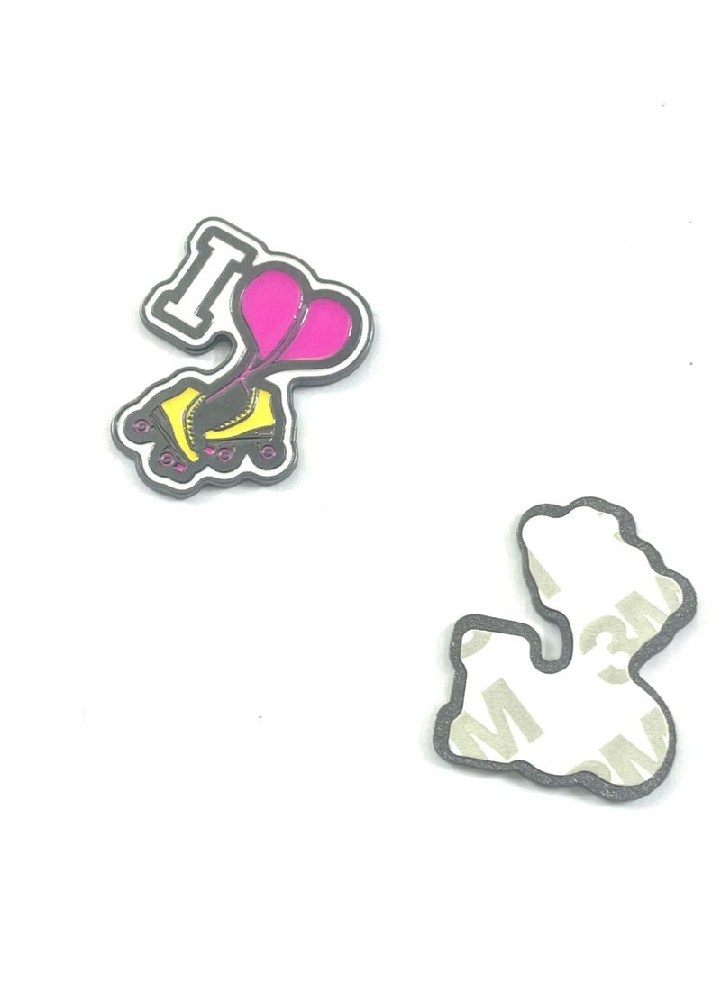 Saudi love Shape Metal Sticker for Mobile or Any Smooth Surface  - Image 2