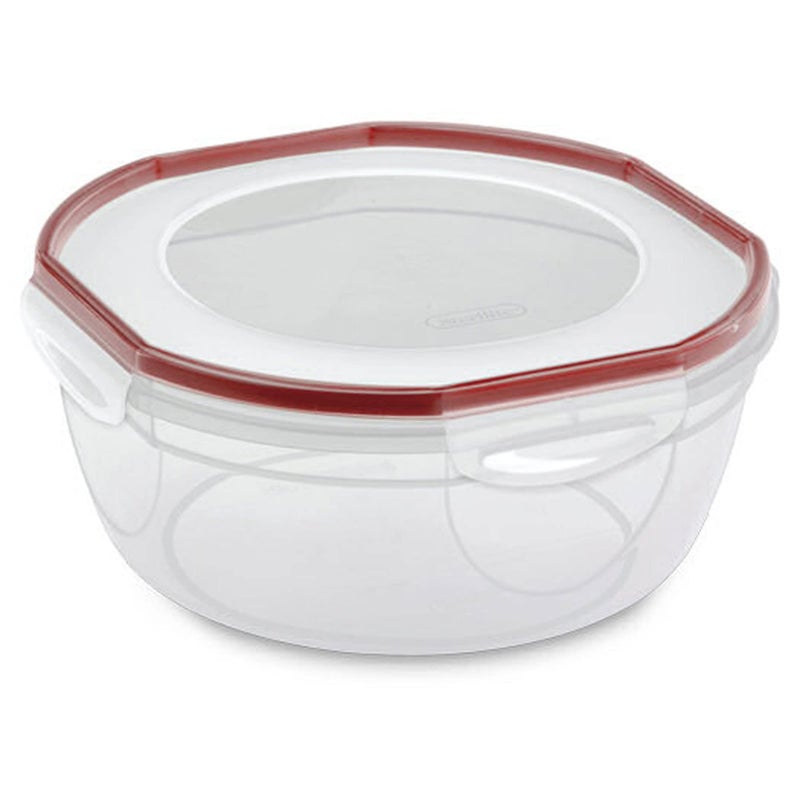 Sterilite Rocket Red Ultra Seal Latching Bowl  4.7 Quart - Image 1
