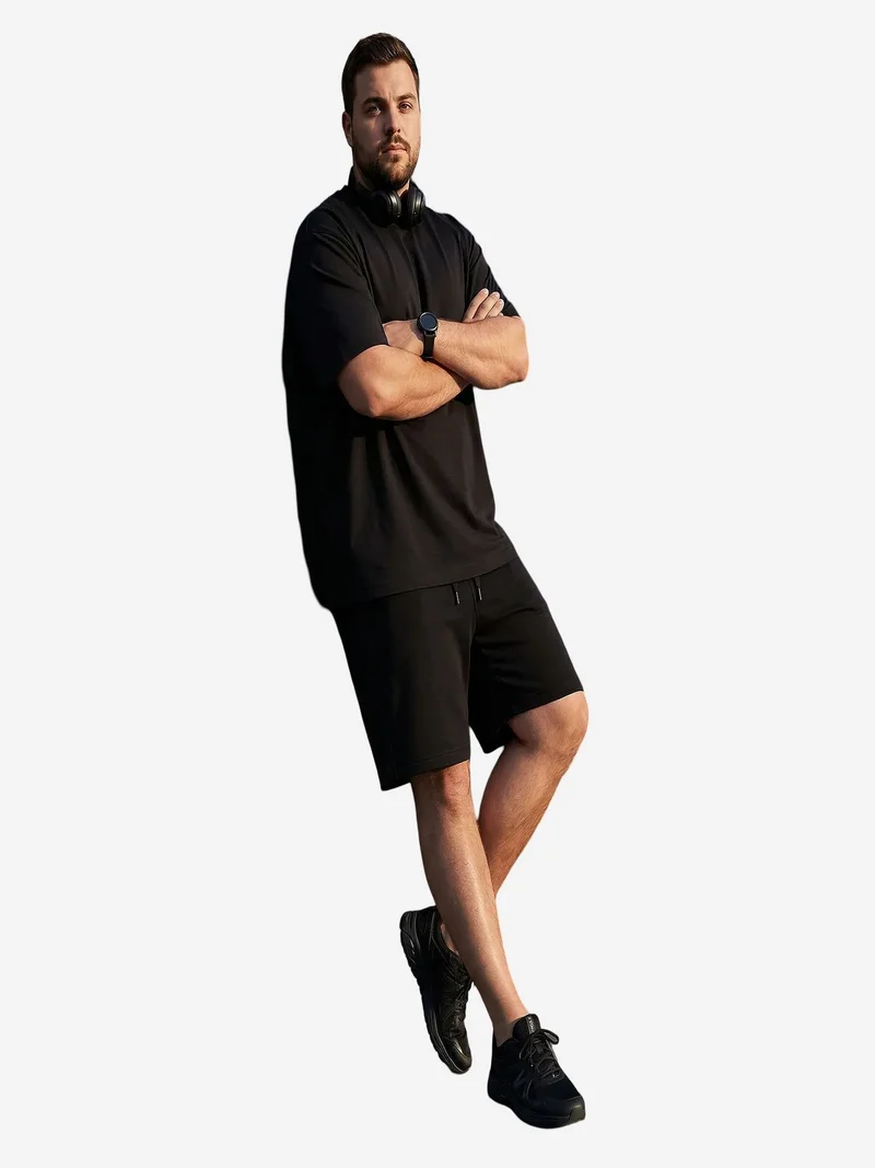 TOMMY Men's Mid Waist Sweat Shorts