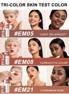 Excefore 3Pcs Matte Lipstick Set Lip Mud, Waterproof Long Lasting Smudge Proof Velvet Lip Stains, Multi-Purpose for Lip and Cheek, Non-Stick Cup Not Fade Lip Gloss Makeup Cosmetics, Super Stay, Non-Drying  - Image 2