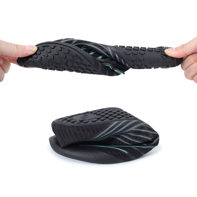 BARERUN Water Shoes for Womens and Mens Summer Barefoot Shoes Quick Dry Aqua Socks for Beach Swim Yoga Exercise Blue 8.5-9.5 Women/7-7.5 Men - Image 5