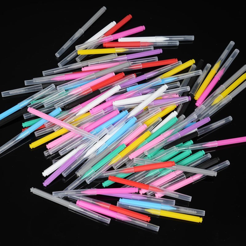 Eacam 1set 100 Pieces Inter Brushes Floss Toothpick Braces Brush Tooth Cleaning Tool Oral Care - Image 4