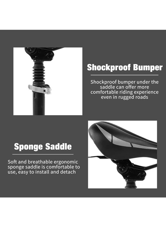 هاي هونور مقعد كهربائي قابل للطي وقابل للتعديل وممتص للصدمات واستبدال كرسي المقعد لمعظم الدراجات البخارية، سرج لوح التزلج الكهربائي - Image 3