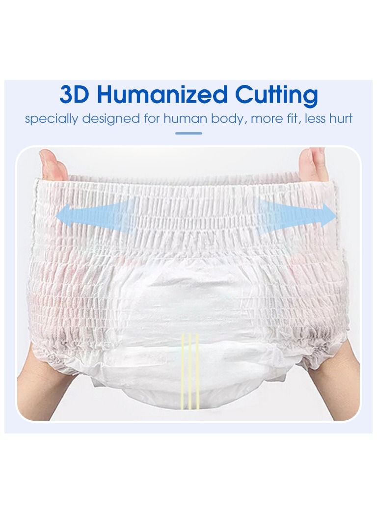 UniJoy 60 Pieces UniJoy Adult Diapers Pull Up / Pant Style Maximum Absorbency, Maximum Overnight Absorbency, Leak Protection, for Men and Women / Unisex, Large – Extra Large (Waist Size 80 cm – 130 cm) - Image 3