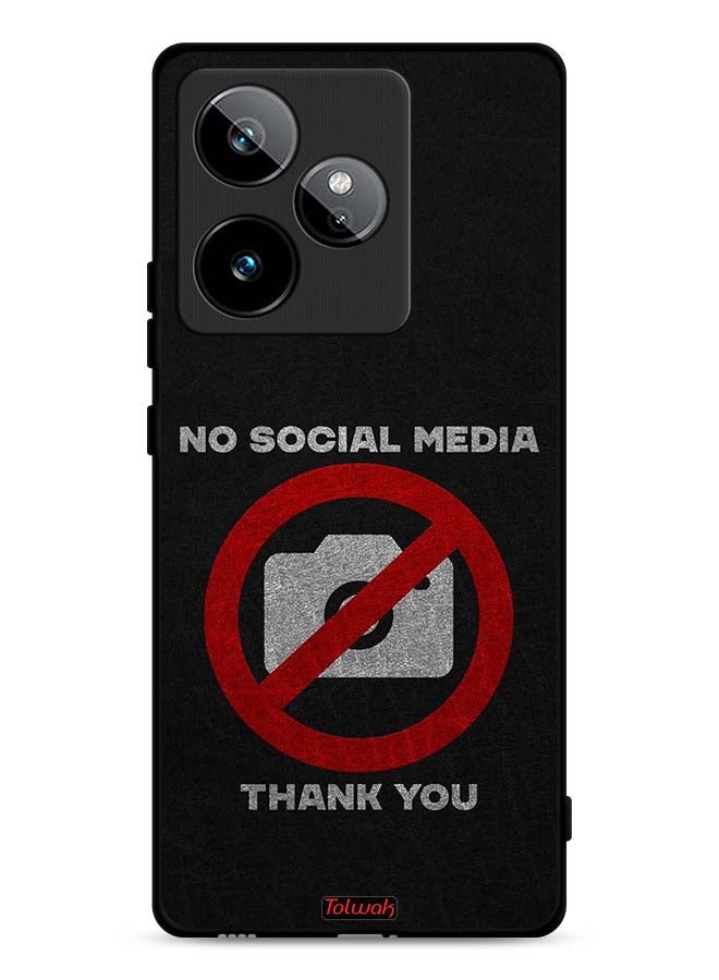 Tolwak Realme GT 7 5G Protective Case Cover No Social Media Thank You