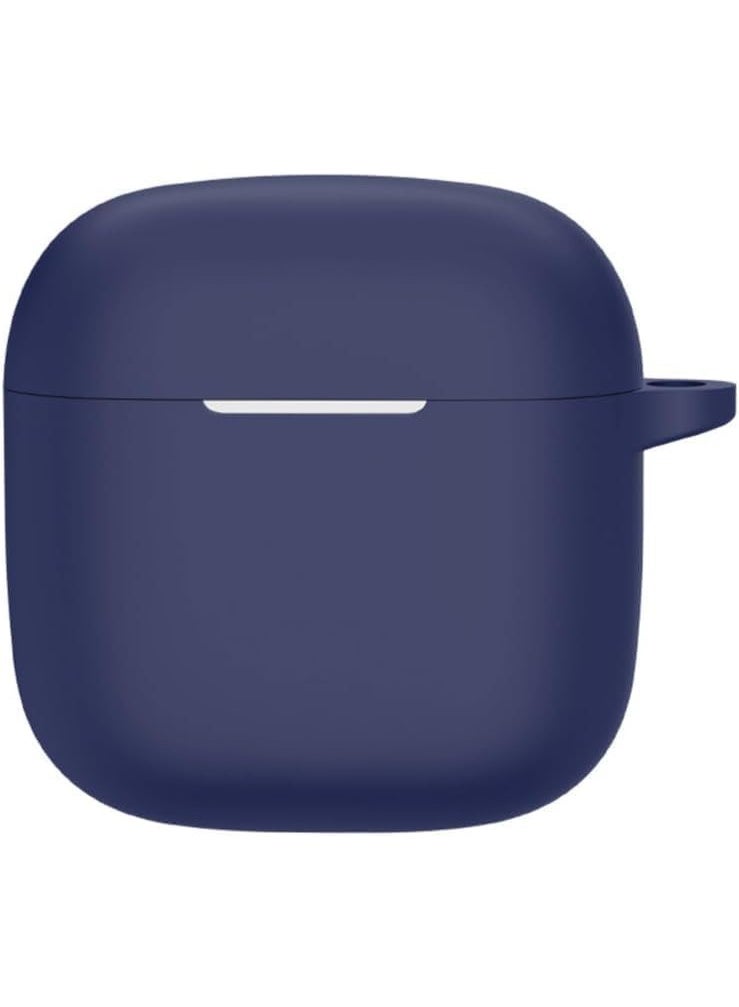 Silicone Case Compatible with Huawei FreeBuds SE 2 Earbuds, Soft Shockproof Protective Cover with Carabiner, Anti-Scratch Sleeve for Huawei FreeBuds SE2 – Blue - Image 3