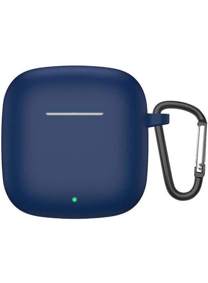 Silicone Case Compatible with Huawei FreeBuds SE 2 Earbuds, Soft Shockproof Protective Cover with Carabiner, Anti-Scratch Sleeve for Huawei FreeBuds SE2 – Blue - Image 2