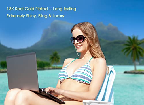 SAM & LORI Eyeglass Chain Women Glasses Strap Holder Necklace Reading Stylish Cord Sunglass Mask Lanyard Around Neck Gold Jewelry Accessory Kawaii Beaded Eyewear Cute String Fashion Pearl Vintage - Image 3