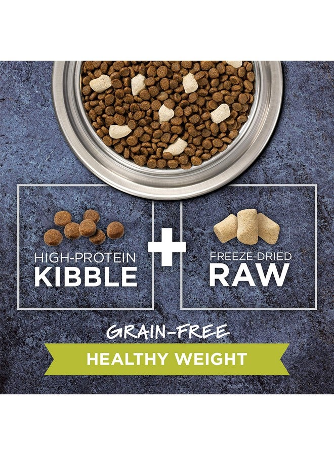 غريزة طعام القطط الطبيعي الجاف من Instinct Raw Boost Healthy Weight، مع قطع مجففة بالتجميد، وصفة خالية من الحبوب - دجاج حقيقي، كيس 10 أرطال - Image 2