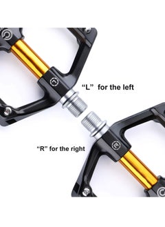 KASTWAVE Bike Pedals, Aluminum Alloy Bicycle Pedals, Mountain Bike Pedal with Removable Anti-Skid Nails for Road/MTB Bike, Gifts for Cycling Enthusiasts (Black)  - Image 5