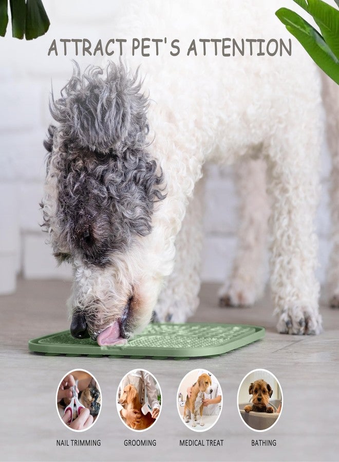 ChefAide 2 Pack Lick Mat for Dogs,Cats,Upgraded 8.5×8.5 inches Licking Mats with Suction Cups,Slow Feeder Licking Pad for Anxiety Relief and Boredom Reducer,Suitable for Dog Training Set 3 - Image 5