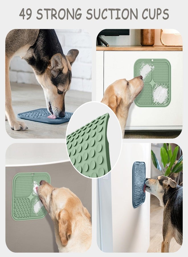 ChefAide 2 Pack Lick Mat for Dogs,Cats,Upgraded 8.5×8.5 inches Licking Mats with Suction Cups,Slow Feeder Licking Pad for Anxiety Relief and Boredom Reducer,Suitable for Dog Training Set 3 - Image 4