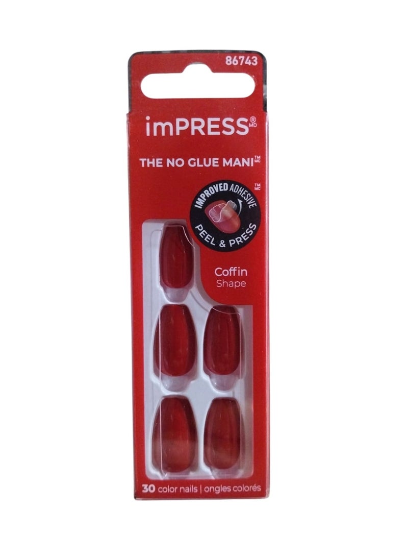 KISS Impress Kiss Nails - Reddy or Not - Image 2