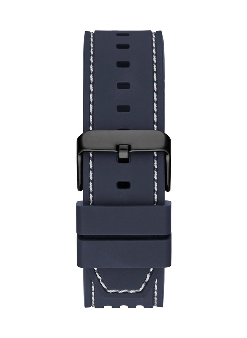 GUESS - Phoenix Men's Navy Case Blue Silicone Watch GW0499G1 - 42mm - Image 1