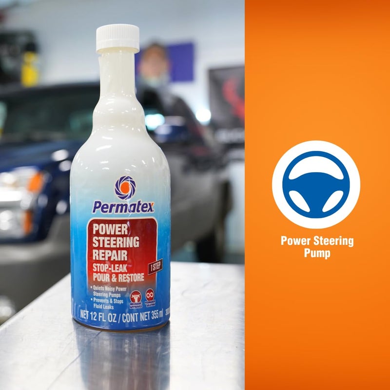 Permatex 30303 Power Steering - Stop Leak, 12 fl oz, Effectively Stops Power Steering System Leaks While Revitalizing Seals and O-Rings - Image 4