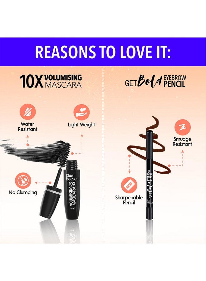 Blue Heaven Saj Dhaj Festive Makeup Kit for women- Vanilla, Pack of 10 | Full face Makeup kit, Fair Tone combo, 19g+26.3ml - Image 5