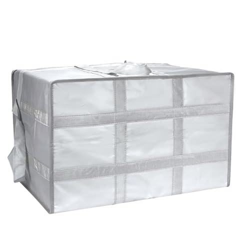Yalin XXXL Large Insulated Cooler Bag, Styrofoam Cooler of Keep Food Hot or Cold, Reusable Double Zipper Food Delivery Bag for Grocery Shopping, 23" L x 15" H x 14" W - Image 5
