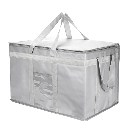 Yalin XXXL Large Insulated Cooler Bag, Styrofoam Cooler of Keep Food Hot or Cold, Reusable Double Zipper Food Delivery Bag for Grocery Shopping, 23" L x 15" H x 14" W - Image 1