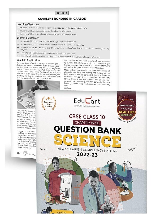 null - Educart CBSE Class 10 Bundle - Science, SST, English, Maths and Hindi B Question Banks 2023 (Based on new Sample Paper pattern of 16th Sep 2022) Edubook - Image 1