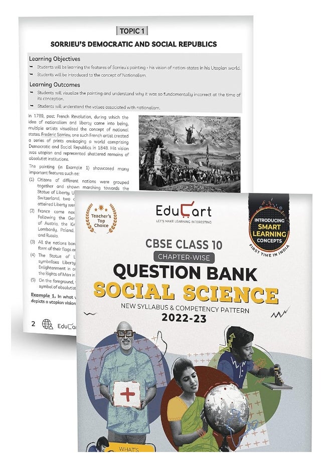 null - Educart CBSE Class 10 Bundle - Science, SST, English, Maths and Hindi B Question Banks 2023 (Based on new Sample Paper pattern of 16th Sep 2022) Edubook - Image 1